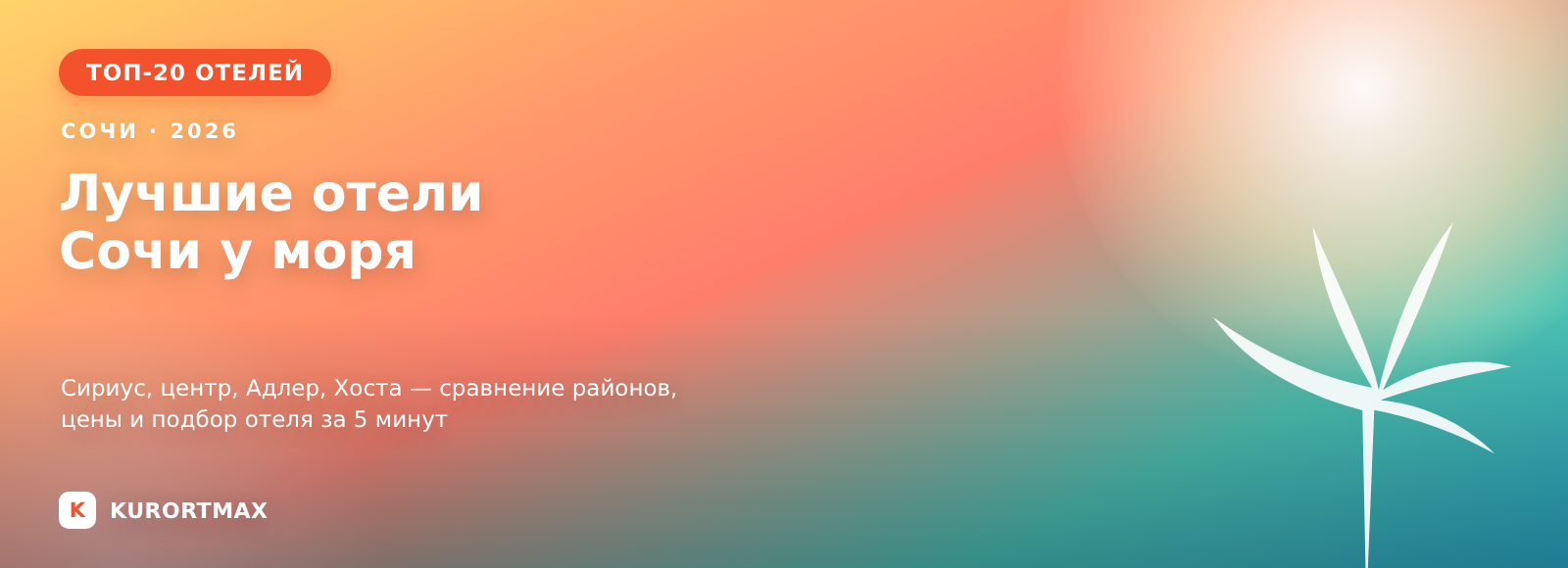Лучшие отели Сочи 2026: ТОП-20 для отдыха у моря